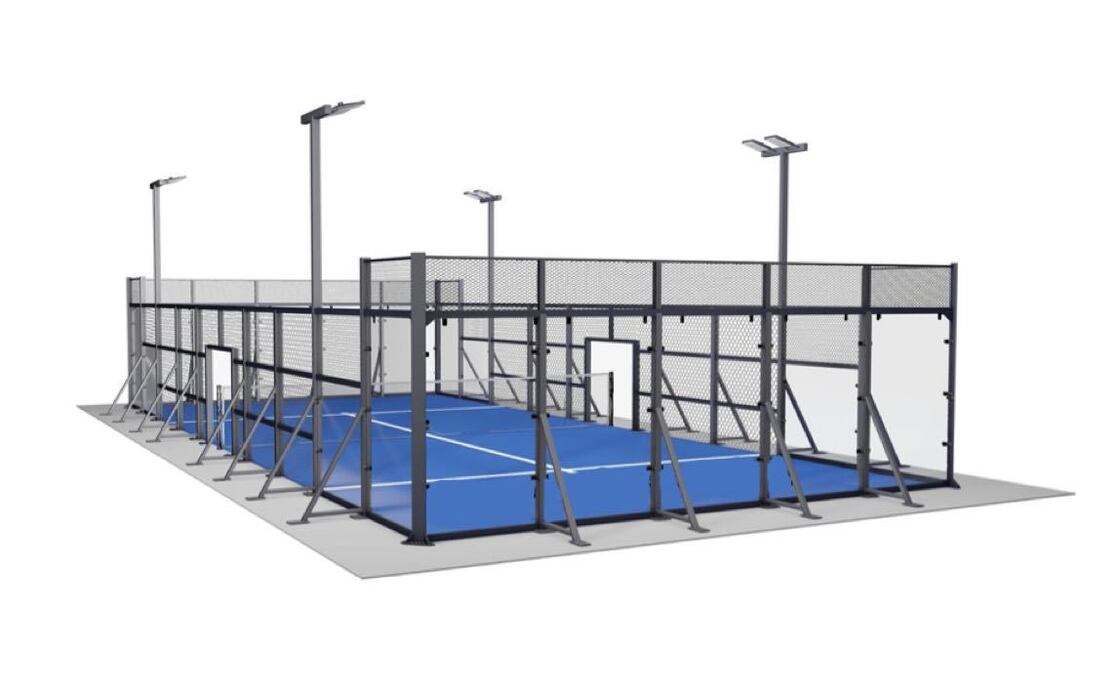 Padel Posts All-in-One Mobile Padel Court with Foldable Design & Net