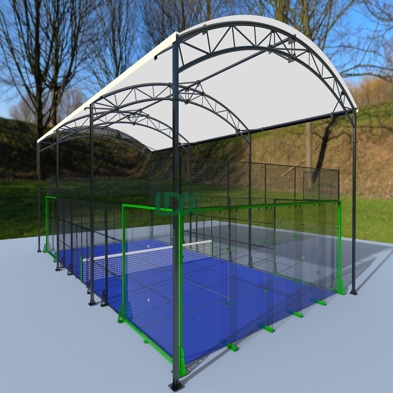 Commercial Padel Court with Retractable Roof | Steel Structure