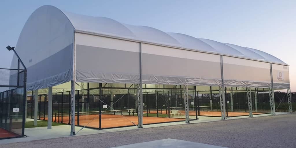 Smart Tennis Shade Tent with Custom Design & UV Protection