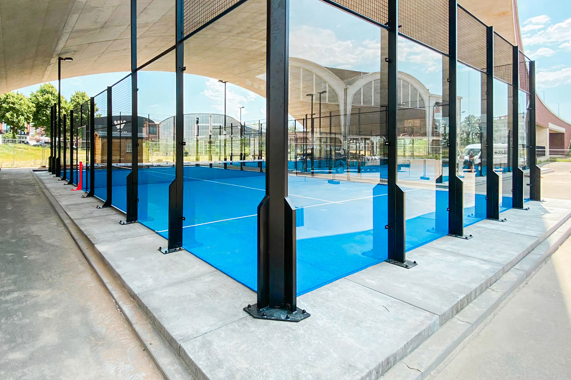 Luxury Padel Court Complex with Glass Canopy & Climate Control