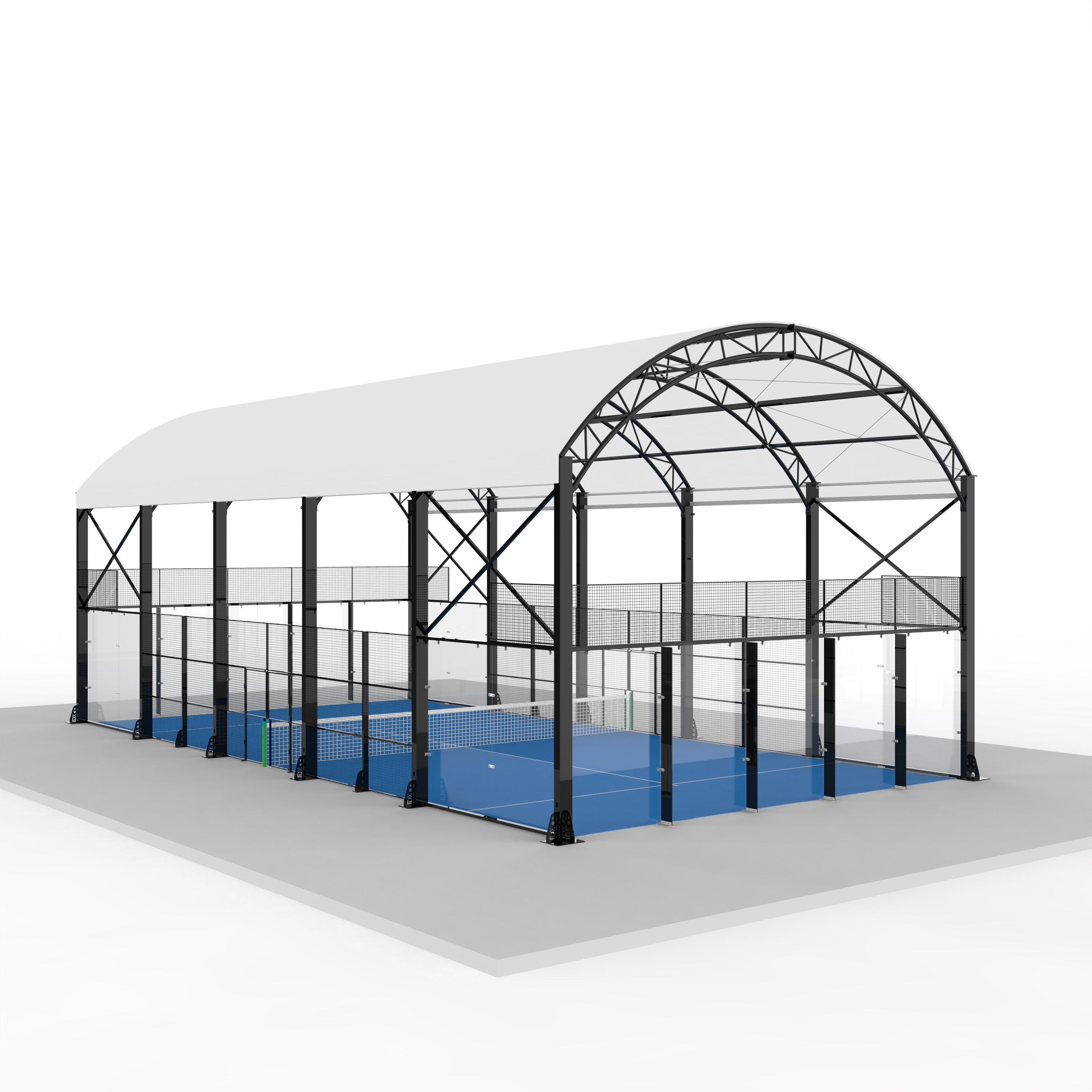 Panel Court High-Strength Padel Court with Roof & Tempered Glass