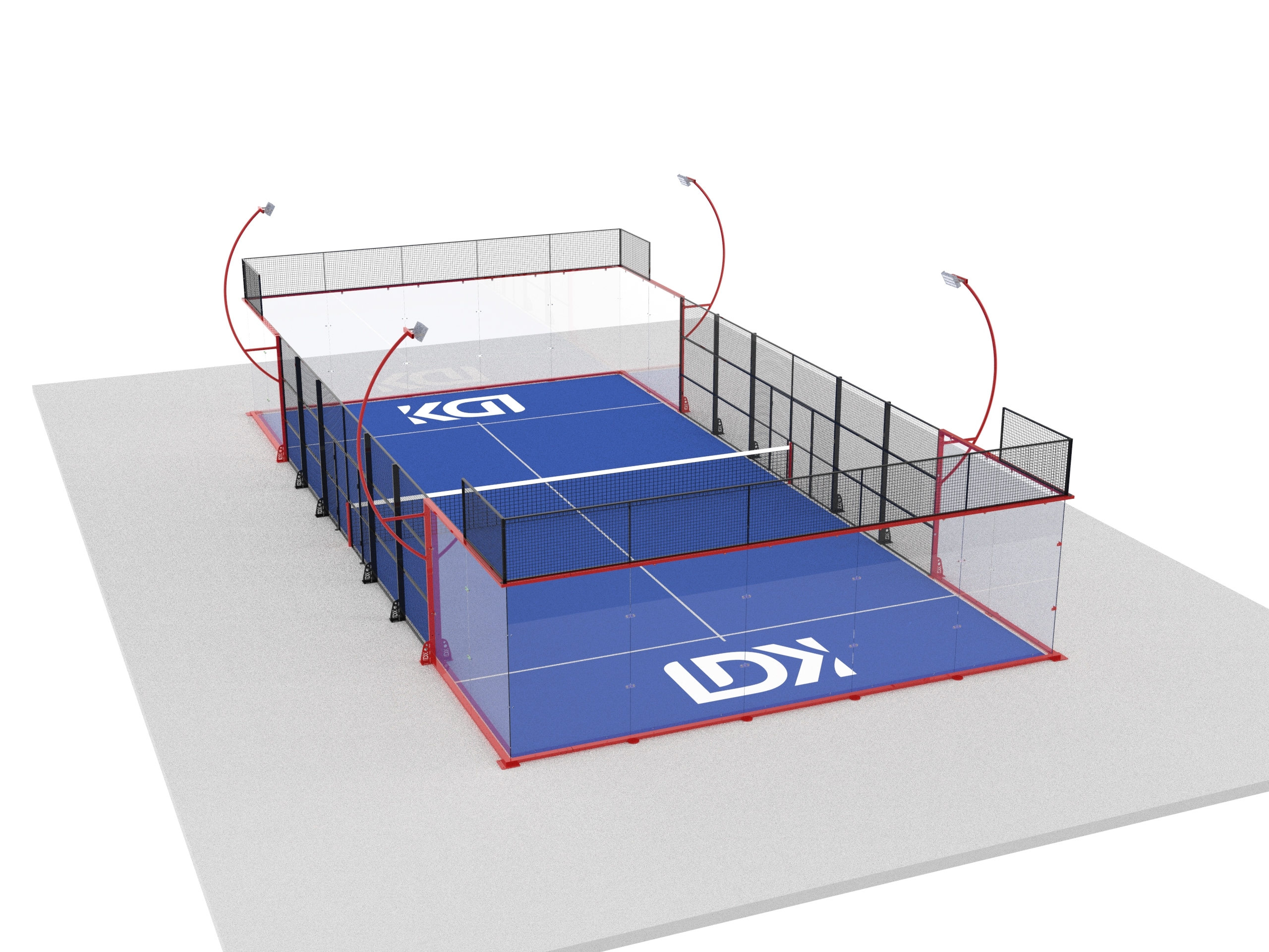 Durable Outdoor Padel Court with Anti-Corrosion Structure