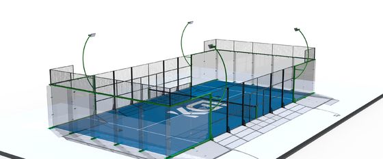 品質 没入型の360度パノラマパデルコート パノラマ20m X 10m またはフィールドサイズをカスタマイズ 工場