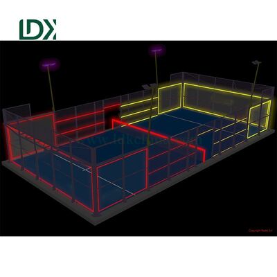 Jakość Przyszłość zabawy nocnej energooszczędne oświetlone rozwiązania do padelowania fabryka