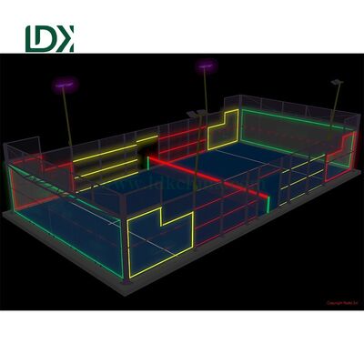 Kalite Panoramik Gece Sporları, En Yeni Padel Mahkemesi Işıklandırması fabrika
