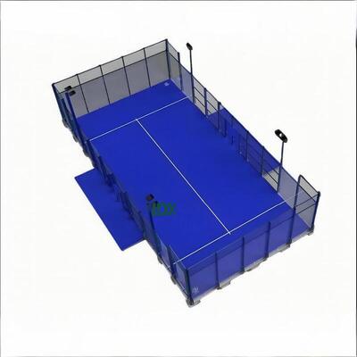 Kwaliteit Volledige Panoramische Padelbaan Fabrikant | Professioneel Glazen Padel Tennisbaan Systeem voor Sportclubs fabriek